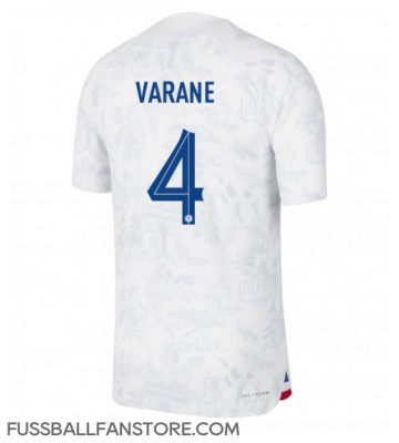 Frankreich Raphael Varane #4 Replik Auswärtstrikot WM 2022 Kurzarm